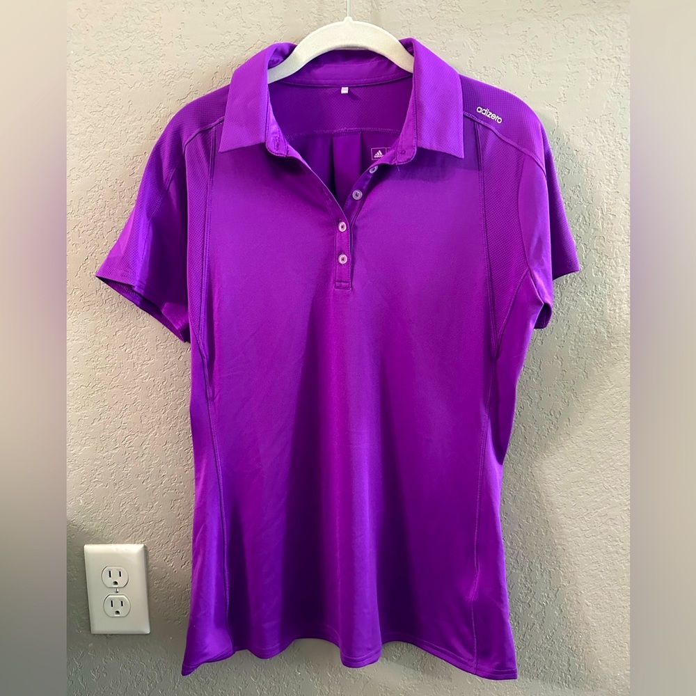 Adidas Womens Medium Purple Polo